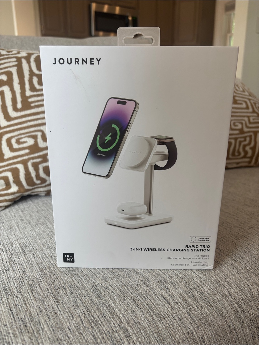 Journey Rapid Trio 3-in-1 Wireless Charging Station - White